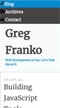 Mobile Screenshot of gregfranko.com
